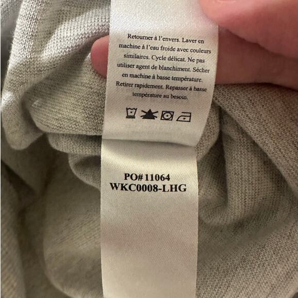 Faherty Coastal Gray Striped Long Sleeve Sweatshirt Pullover Women's Timeless, S - Picture 7 of 8